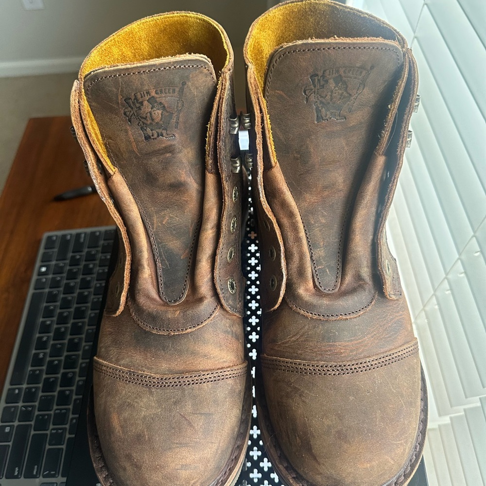 Jim Green Numzaan Bronco Brown Tyre Wedge Boot - Picture 4 of 5